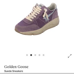 GOLDEN GOOSE PURPLE Running Sole Full Quarter w/ Ornamental shoes Sz 39/8.5